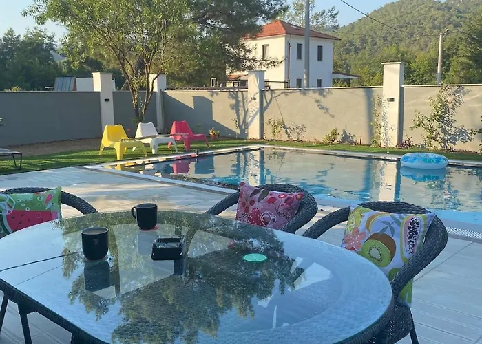Villa Lotus In Camli Village, Jacuzzi And Pool